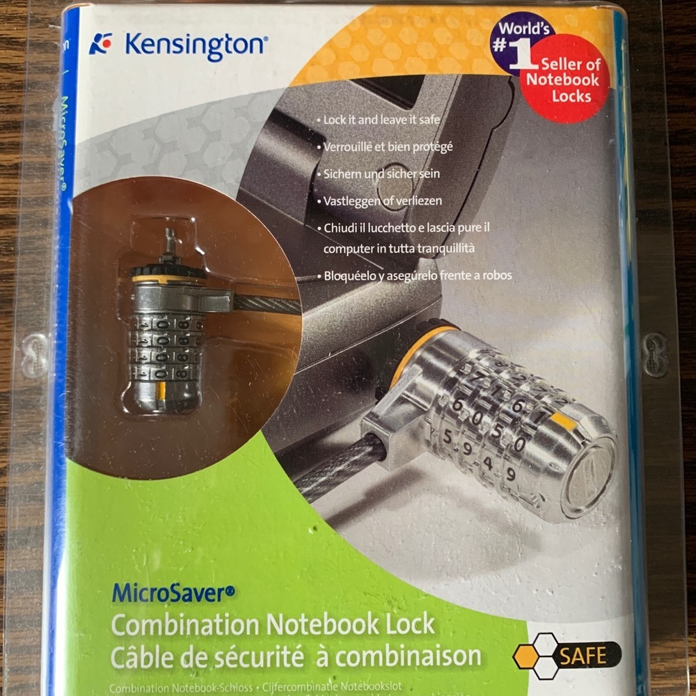 Kensington combination notebook lock